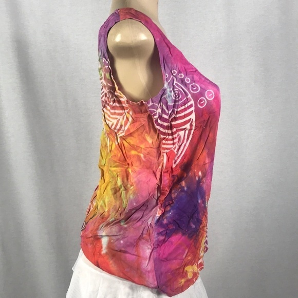 Buster N Bogi Size Medium 100% Rayon Sleeveless Top - Picture 2 of 3